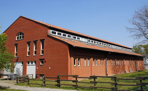 Unsere Bibliothek befindet sich in der ehemaligen Reithalle im Herzen des Campus Düppel. Wir sind nicht nur Ansprechpartner für Informationssuchende, sondern auch Lehr- und Lernort. Wir freuen uns auf Ihren Besuch!