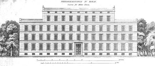  Das geplante Wohnhaus für die Militärelven. (Aus: Hesse 1843, Taf. XDVI, Ausschnitt) 