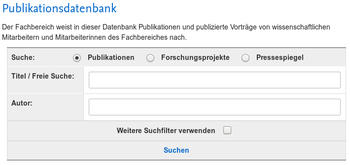 Startseite der Publikationsdatenbank