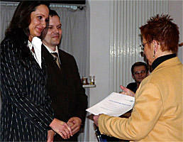 Dr. Carolin Deiner bei der feierlichen Auszeichnung