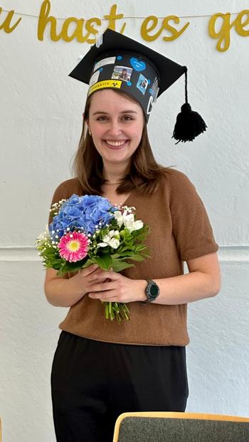 Isabel Schermuly bei der Promotion
