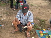Preparing a racing bub -  Chiang Mai Oct 2010