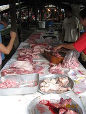 Meat market -  Chiang Mai Oct 2010