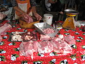 Meat market Chiang Mai Oct 2010