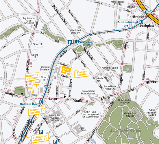 plan of the neighborhood of this campus