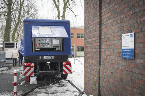Der Stromausfall stellte den Fachbereich Veterinärmedizin für mehrere Tage vor große Herausforderungen.