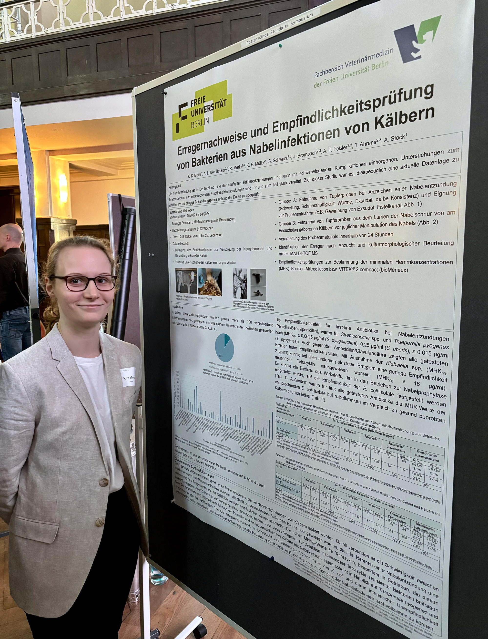 Kim Meier präsentierte ihre Forschungsergebnisse beim 13. Stendaler Symposium – Tierseuchen und Tierschutz beim Rind