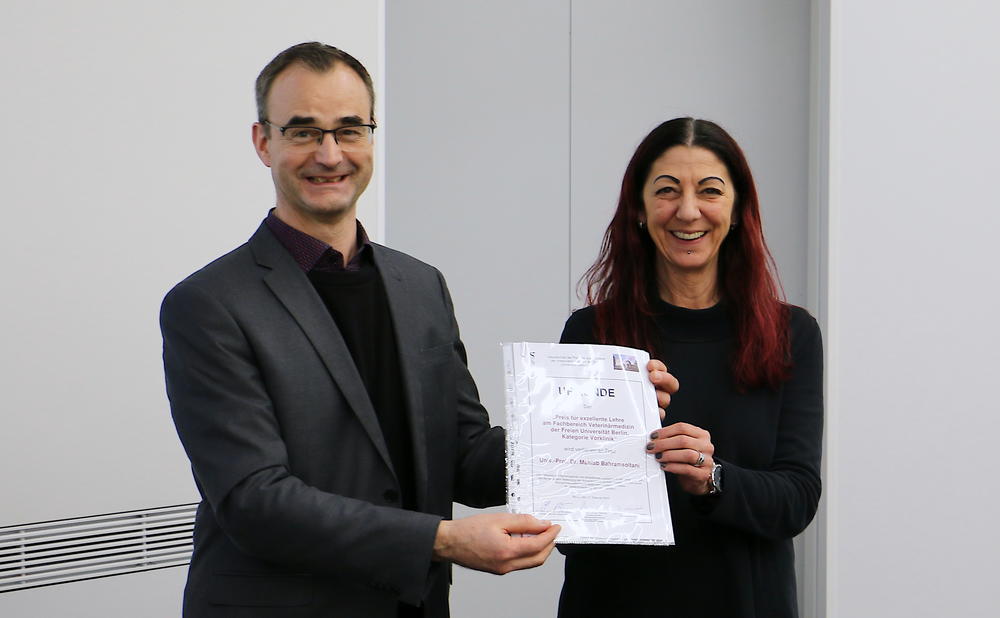 Prof. Bahramsoltani und Prof. Hildebrandt mit Preis für exzellente Lehre ausgezeichnet
