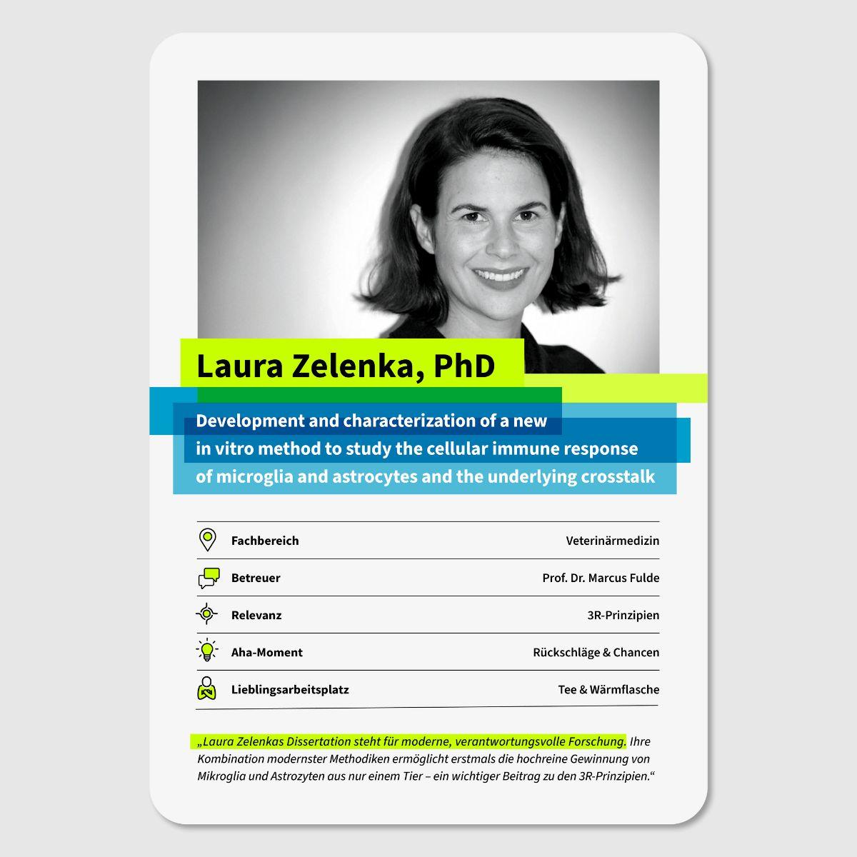 Laura Zelenkas Quartett-Karte