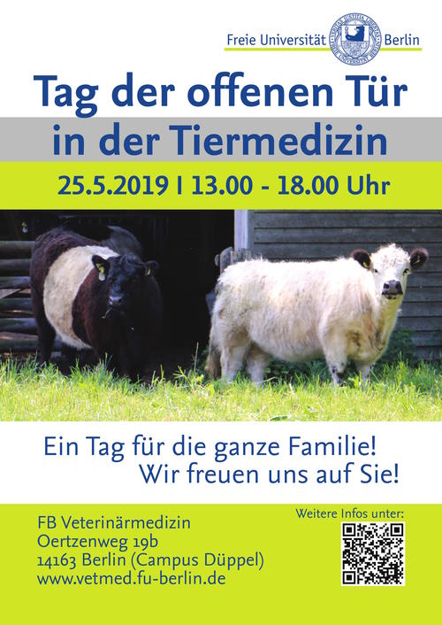 Tag der offenen Tür in der Veterinärmedizin: 25. Mai | 13:00 bis 18:00 Uhr